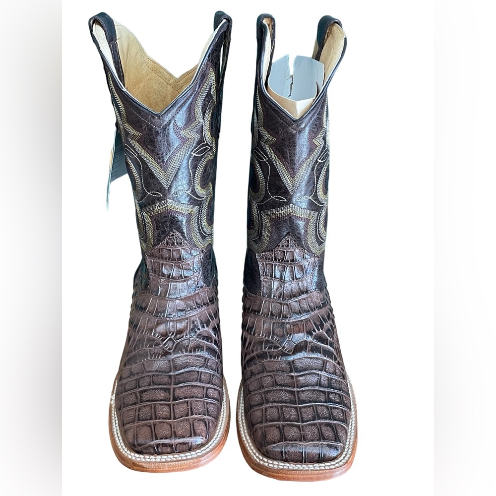 Mens Nuca lPrint Western CowBoy Square Toe Boot